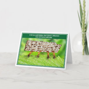 Ants Too Well Hidden Afikomen Funny Passover Card Kaart