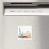 Antwerp skyline poster magneet (Insitu (Vaatwasser))