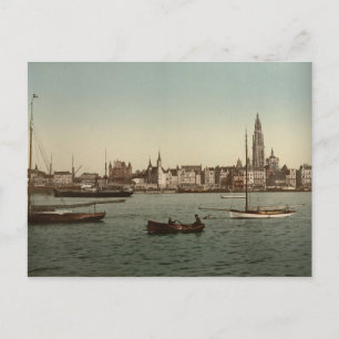 Antwerpen, België Briefkaart