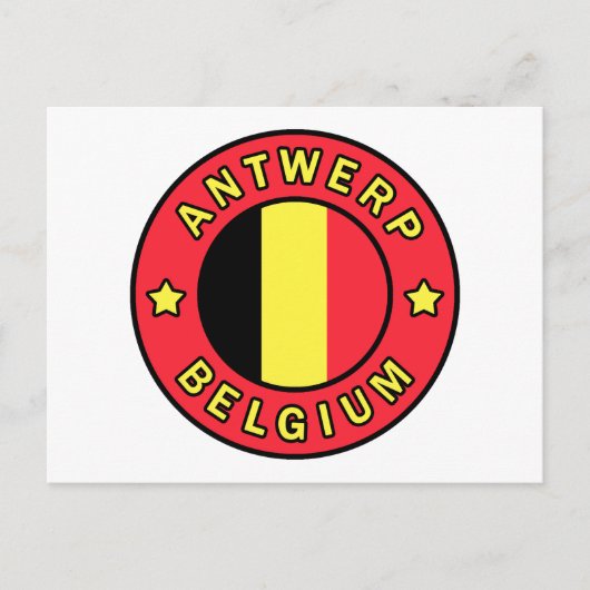 Antwerpen België Briefkaart (Voorkant)