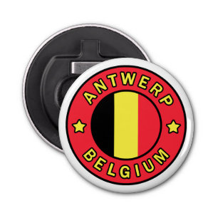 Antwerpen België Button Flesopener