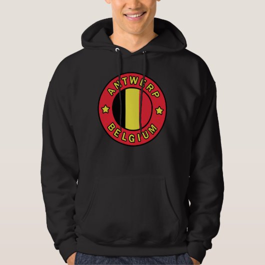 Antwerpen België Hoodie (Voorkant)