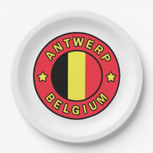 Antwerpen België Papieren Bordje