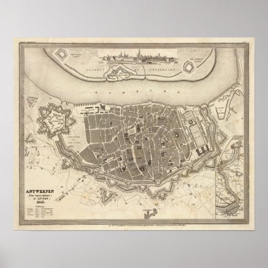 Antwerpen, België Poster (Voorkant)