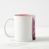 Antwerpen, België Reisposter Tweekleurige Koffiemok (Links)