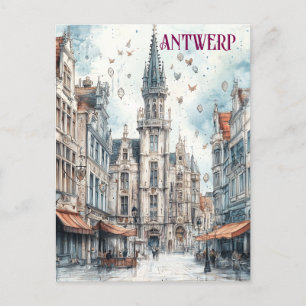 Antwerpen België Reizen Briefkaart