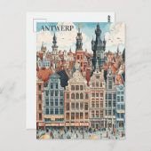 Antwerpen België Reizen Briefkaart (Voorkant / Achterkant)