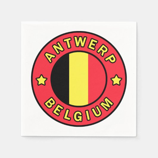 Antwerpen België Servet (Voorkant)