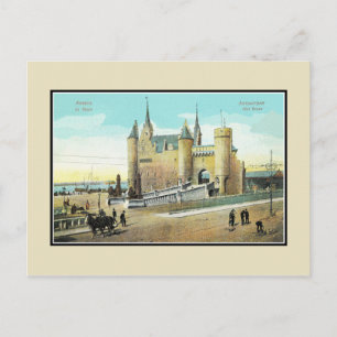 Antwerpen België Steen castle restore jaren 1900 Briefkaart