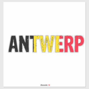Antwerpen België Sticker