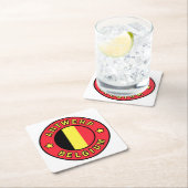 Antwerpen België Vierkante Kartonnen Onderzetter (Insitu)