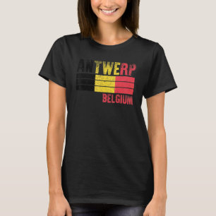 Antwerpen België Vlag Belgen Mannen Vrouwen Kinder T-shirt