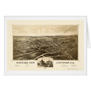Antwerpen, NY Panoramic Map - 1888