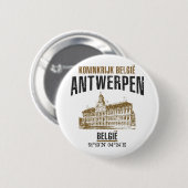 Antwerpen Ronde Button 5,7 Cm (Voorkant /achterkant)