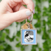 Antwerpen Short Faced Pigeon Sleutelhanger (Hand)