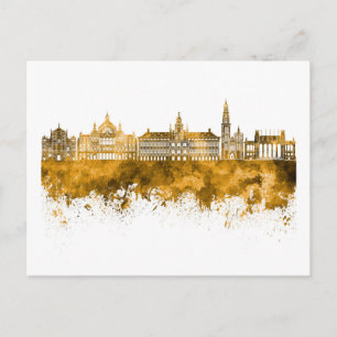 Antwerpen silhouet briefkaart
