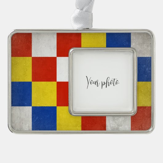 Antwerpen Verzilverd Kader Ornament (Voorkant)