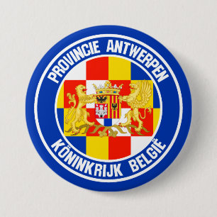 Antwerpse Ronde Emblem Button 7,6 Cm