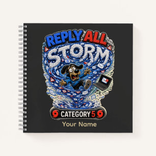 Antwoord aan iedereen Storm Persoonlijke Grappige Notitieboek