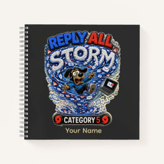 Antwoord aan iedereen Storm Persoonlijke Grappige Notitieboek
