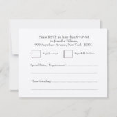 Antwoord bruiloft foodies hart zilveren reactie (Voorkant)