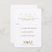 antwoord op een trouwerij met rsvp (Voorkant / Achterkant)