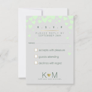 Antwoord Reageer RSVP . Romantische liefde bruilof