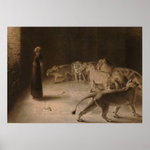 Antwoord van Briton Riviere op de koning Daniel Poster