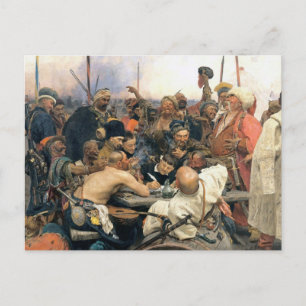Antwoord van de Zaporozhian Cossacks Briefkaart