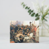 Antwoord van de Zaporozhian Cossacks Briefkaart (Staand voorkant)