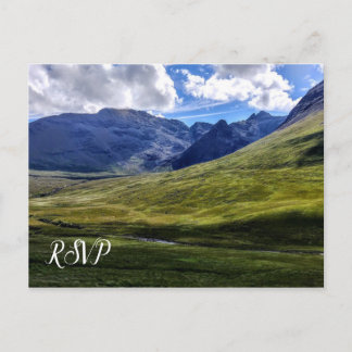 Antwoord voor berghuwelijk uitnodiging briefkaart