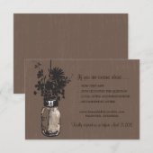 Antwoordkaart Metselpot en vuurvliegjes RSVP Kaartje (Voorkant / Achterkant)