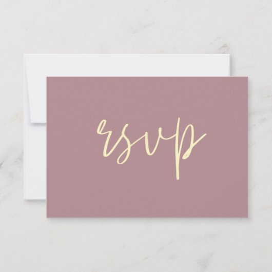 Antwoordkaart Rose Garden elegante bloem RSVP (Achterkant)