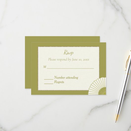 Antwoordkaart RSVP Kaartje (Voorkant / Achterkant in situ)