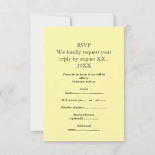 Antwoordkaart RSVP Kaartje