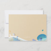 Antwoordkaart Strandtrouwfeest Kaart (Achterkant)