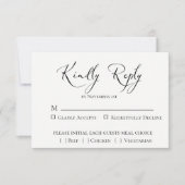 Antwoordkaart voor Emerald Forest Bruiloft RSVP Kaartje (Voorkant)