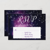 Antwoordkaart voor Purple Galaxy Celestial Stars R Kaart (Voorkant / Achterkant)