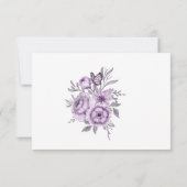 Antwoordkaart Watercolor Orchidee RSVP Kaartje (Achterkant)