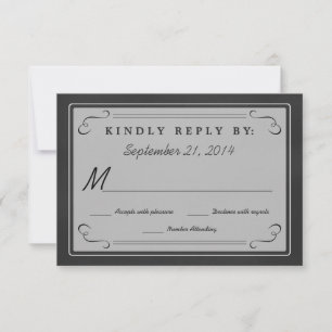 Antwoordkaarten met krijtbord "RSVP Eet Drink word RSVP Kaartje