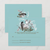 Antwoordkaarten - Vereisen de uitnodigingen in for (Voorkant / Achterkant)