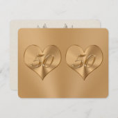 Antwoordkaarten voor 50ste huwelijksverjaardag kaart (Voorkant / Achterkant)