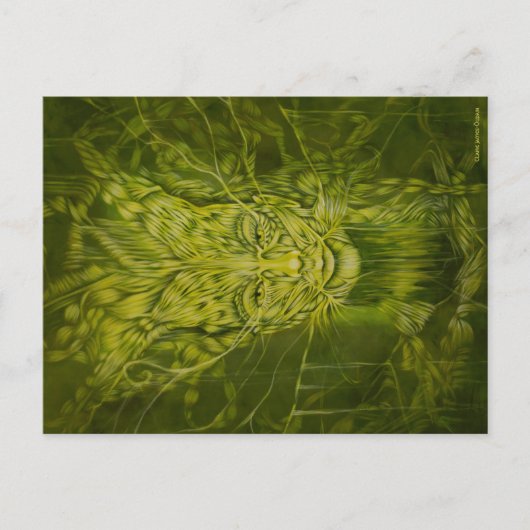 Anu/Elementair Groen Briefkaart (Voorkant)