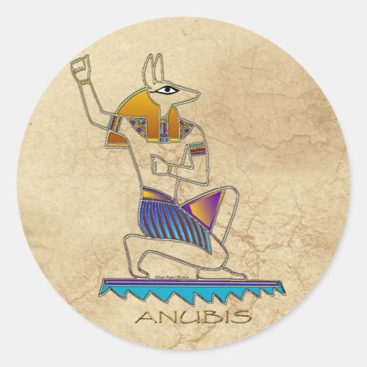 ANUBIS Ancient Egyptian God History Sticker Set (Voorkant)