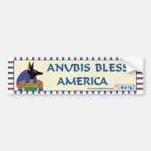 Anubis Bless America Bumpersticker (Voorkant)