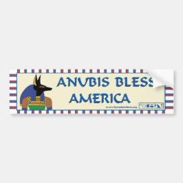 Anubis Bless America Bumpersticker