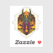 Anubis, de Egyptische god van de doden Sticker (Vel)