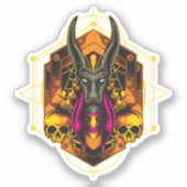 Anubis, de Egyptische god van de doden Sticker (Voorkant)