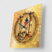 Anubis, de egyptische god vierkante klok (Hoek)