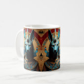 Anubis Egyptian God Jackal of Man Koffiemok (Voorkant links)